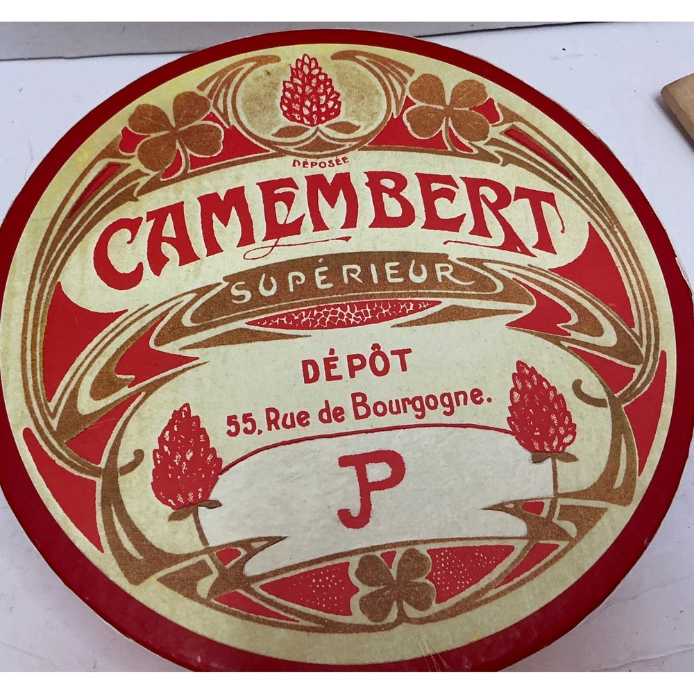 BIA Cordon Bleu Y2K French Cheese Label Porcelain Plates Set 4 8in Vintage Style